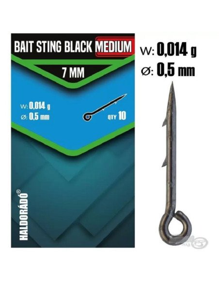 Haldorado Bait Sting Black Medium 7 mm 0,5mm Bait Spike Method Feeder-Method Feeder-JJ-Fishing