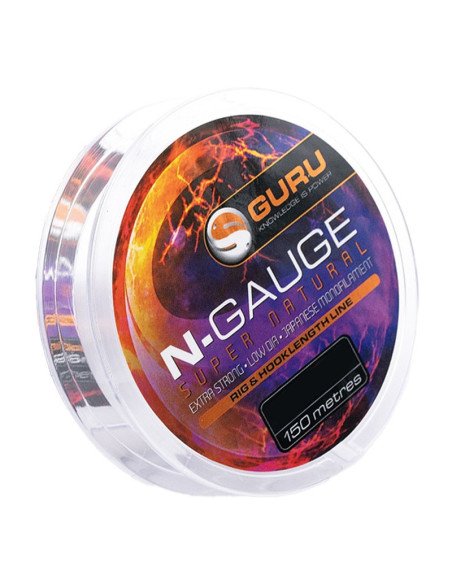 Guru N-Gauge 0.20 mm Super Natural Clear 150m Japanese Monofilament Vorfachmaterial-Leader material & mounting accessories-JJ...