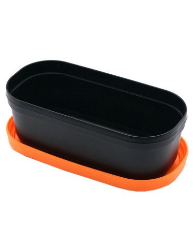 Guru Bait Box 1.1 Pint schwarz Orange 1 Stück Method Feeder Köderbox-Tackle Boxen-JJ-Fishing