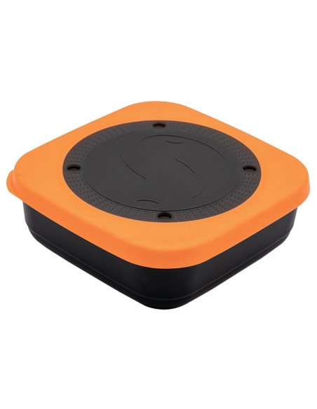 Guru Bait Box 2.2 Pint schwarz Orange 1 Stück Method Feeder Köderbox-Tackle Boxen-JJ-Fishing