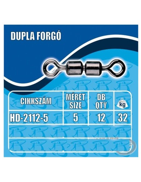 Haldorado Dupla Doppel L Angelwirbel Anti Drall Swivel-Swivels-JJ-Fishing