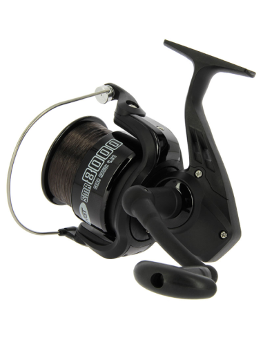 NGT SMR 8000 Spod & Marker Rolle 2BB mit 18 lb Schnur – Matt Schwarz-Frontbrems-Rollen-JJ-Fishing