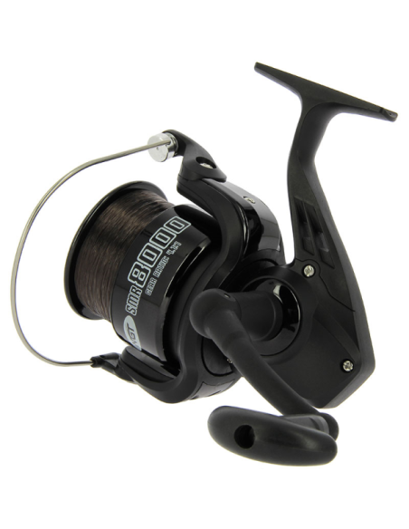 NGT SMR 8000 Spod & Marker Rolle 2BB mit 18 lb Schnur – Matt Schwarz-Frontbrems-Rollen-JJ-Fishing