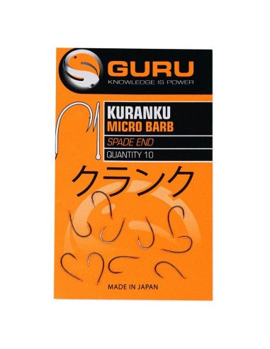 Guru Kuranku Size 16 Micro Barbed 10 Stück Spade End Method Feeder Plättchen Angelhaken-Hook & Co-JJ-Fishing