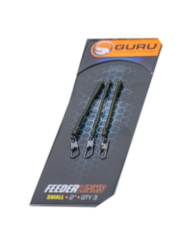 Guru Feeder Link Small 2inch 3 Stück Quick Change Anti Tangle Boom Method Feeder-Vorfachmaterial & Montage-Zubehör-JJ-Fishing