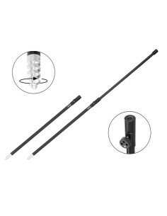 Delphin TopSTIX 50-90cm Bank Stick Black Edition Ultra Strong Rutenhalter Erdspiel Angelauflage-Tackle & Co-JJ-Fishing 2