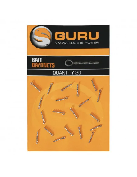 Guru Bait Bayonet 20 Stück Silber Method Feeder Köderdorn-Vorfachmaterial & Montage-Zubehör-JJ-Fishing