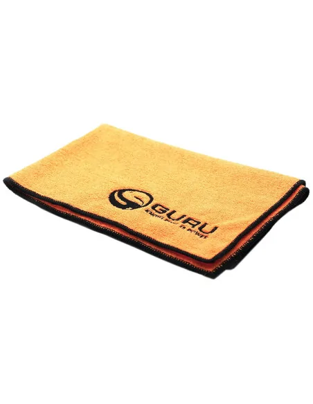 Guru Microfibre Towel 60x45cm orange schwarz 1 Stück Handtuch Method Feeder Anglhandtuch-Angelzubehör-JJ-Fishing