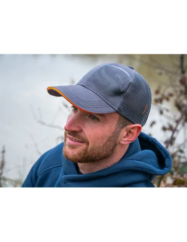 Guru Grey Trucker Cap Angelbekleidung Kappe Method Feeder | JJ-Fishing