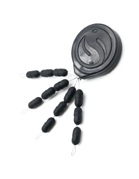 Guru Small super tight line stops schwarz 12 Stück Schnurstopper Posenstopper-Vorfachmaterial & Montage-Zubehör-JJ-Fishing