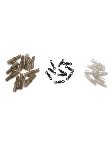 Guru Micro Lead Clip Safty Clip with Rubber Tail & Swivel Method Feeder-Vorfachmaterial & Montage-Zubehör-JJ-Fishing