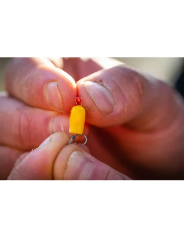 Guru Micro Hair Stops Red, Brown, Yellow 360 Stück Method Feeder Köderstopper-Vorfachmaterial & Montage-Zubehör-JJ-Fishing