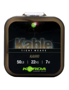 Korda Kable Tight Weave Camo 7 m 50lb 22kg Vorfachmaterial Leadcore-Vorfachmaterial & Montage-Zubehör-JJ-Fishing