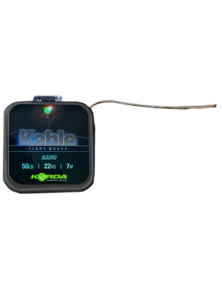 Korda Kable Tight Weave 7 m Kamo Vorfachmaterial Camo | JJ-Fishing
