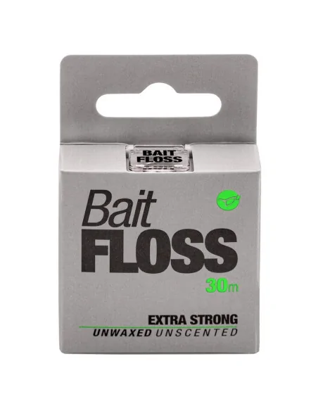 Korda Unwaxed Bait Floss 30m weiß Ködergarn Köderseide-Vorfachmaterial & Montage-Zubehör-JJ-Fishing