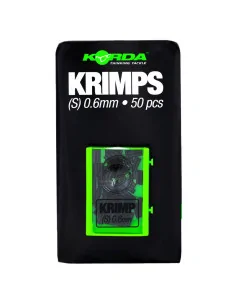 Korda Spare Krimps 0,6 mm schwarz 50 Stück Quetschhülsen-Vorfachmaterial & Montage-Zubehör-JJ-Fishing