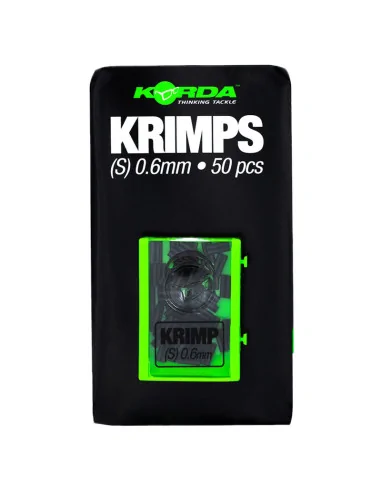 Korda Spare Krimps 0,6 mm schwarz 50 Stück Quetschhülsen-Vorfachmaterial & Montage-Zubehör-JJ-Fishing