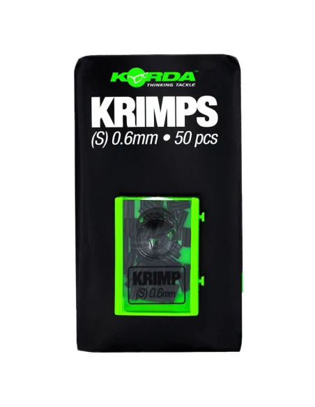 Korda Spare Krimps 0,6 mm schwarz 50 Stück Quetschhülsen-Vorfachmaterial & Montage-Zubehör-JJ-Fishing