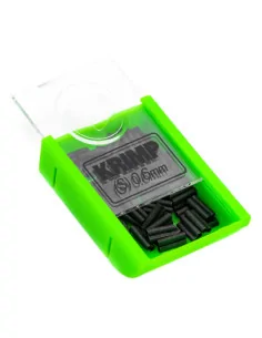 Korda Spare Krimps 0,6 mm schwarz 50 Stück Quetschhülsen-Vorfachmaterial & Montage-Zubehör-JJ-Fishing 2