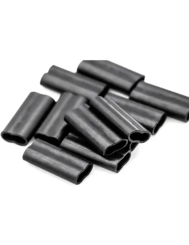 Korda Spare Krimps 0,6 mm schwarz 50 Stück Quetschhülsen-Vorfachmaterial & Montage-Zubehör-JJ-Fishing