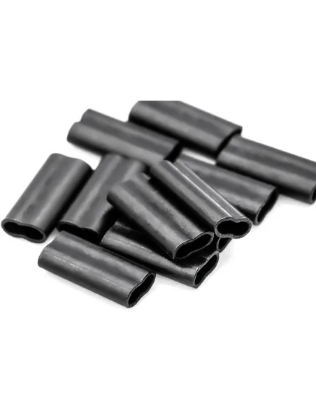 Korda Spare Krimps 0,7 mm schwarz 50 Stück Quetschhülsen-Vorfachmaterial & Montage-Zubehör-JJ-Fishing