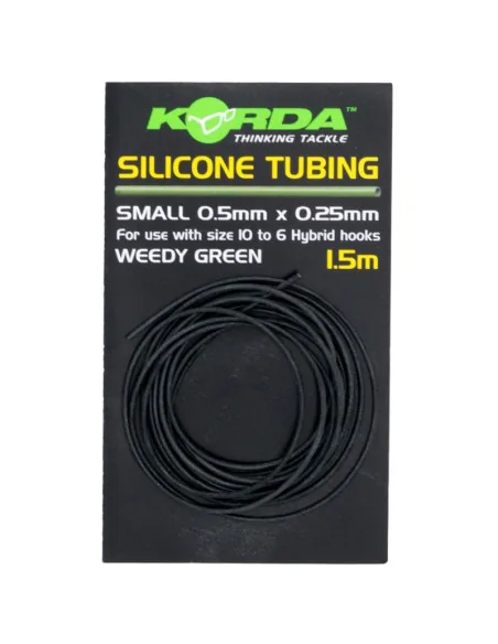 Korda Silicone Tube 0,5mm Green 1,5m Hook Silikon Rig Tube-Vorfachmaterial & Montage-Zubehör-JJ-Fishing