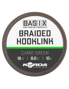 Korda Basix Braided Hooklink 18lb 10m Vorfachmaterial Geflochten | ...