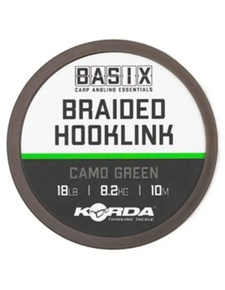 Korda Basix Braided Hooklink 18lb 10m Vorfachmaterial Geflochten | ...