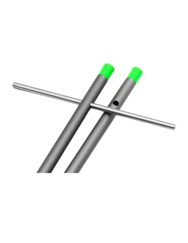 Korda Basix Distance Sticks Stainless Steel Points Grey Aluminium mit ca. 365cm Schnur-Rutenzubehör-JJ-Fishing