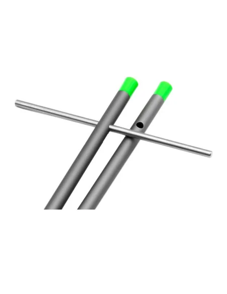 Korda Basix Distance Sticks Stainless Steel Points Grey Aluminium mit ca. 365cm Schnur-Rutenzubehör-JJ-Fishing