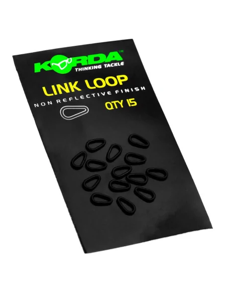 Korda Link Loop schwarz 15 Stück Schlaufenknoten Ersatz-Vorfachmaterial & Montage-Zubehör-JJ-Fishing