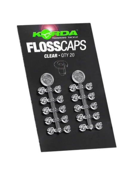 Korda Floss Caps clear 20 Stück Bait Stops Köder Fixierung-Endtackle-JJ-Fishing