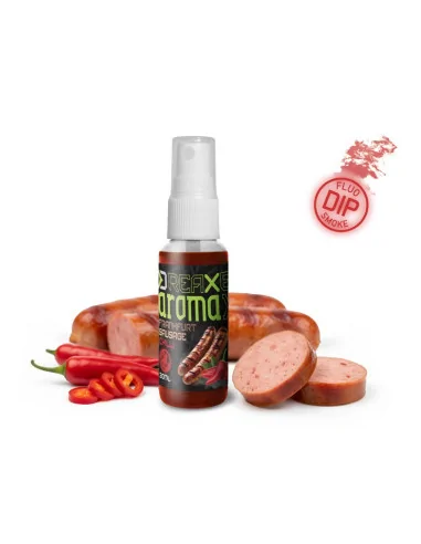 Delphin AromaX Frankfurter & Chili Dip-Spray 30ml Rot Smoke Edition-Köder-JJ-Fishing