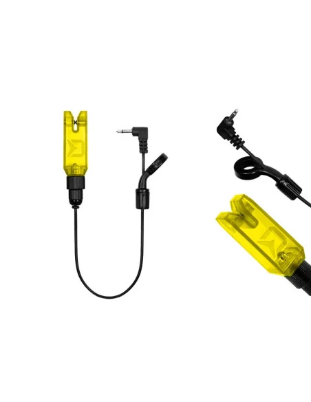 Delphin LightBLOCK YELLOW Indikator LED Hänge Bissanzeiger Bitealarm Magnetkugel Verschluss-Bissanzeiger & Bobbins-JJ-Fishing
