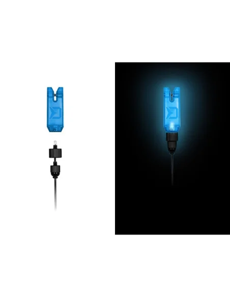 Delphin LightBLOCK BLACK Indikator LED Hänge Bissanzeiger Bitealarm Magnetkugel Verschluss-Bissanzeiger & Bobbins-JJ-Fishing