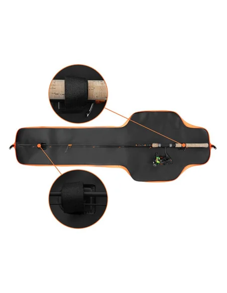 Delphin SpinCASE EVA 115cm Rutentasche Wasserdichte Angelruten Transporttasche-Taschen-JJ-Fishing