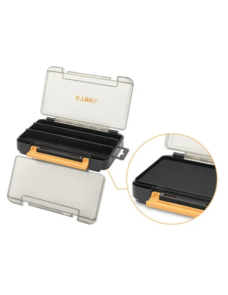 Delphin TBX Duo 175-15P EVA 175x105x38mm Kunstköderbox Tackle Box Predator Raubfisch Box-Tackle Boxen-JJ-Fishing
