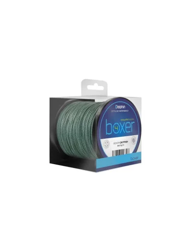 Delphin BOXER 1,00mm 78,2kg 150m Grün Wels Waller Angelschnur Vorfachmaterial Schlagschnur Geflochten