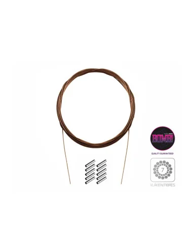 Delphin BOMB! Stahldraht 10m/14kg mit Crimps 7 Edelstahlfäden Raubfisch Vorfachmaterial Stahlvorfächer