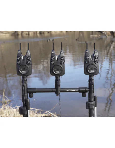 Delphin FlexiMAG 3 ROD BUZZ XL 25-35cm Ausziehbare Buzz-Bar mit Magnet Quick Change Verschlüssen Black Edition-Rod Pod´s, Ban...