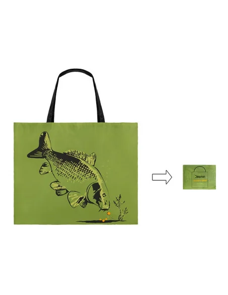 Delphin ShopBAG CARP 50x45cm Einkaufstasche Mehrweg Reißfeste Shoppingbag