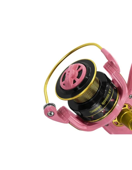 Delphin QUEEN 5T Pink Angelrolle 5000 Rosa Karpfenrolle-Rollen-JJ-Fishing