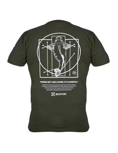 Sonik Think Fishy Carp T-Shirt M Premium Angelgewand-Hoodie, Shirts, Jacken & Co-JJ-Fishing