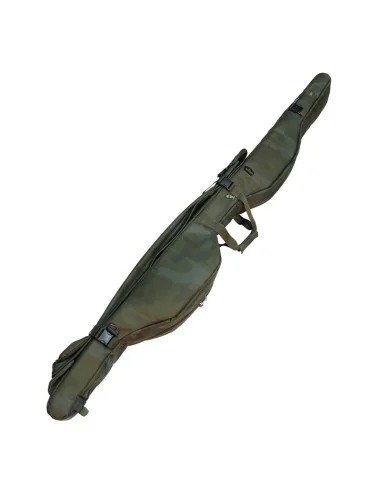Sonik BANK-TEK 3 ROD 12Ft COMPACT SLEEVE Camo Rutentasche Angelruten Tasche