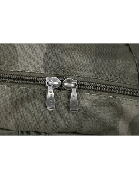 Sonik BANK-TEK 3 ROD 12Ft COMPACT SLEEVE Camo Rutentasche Angelruten Tasche