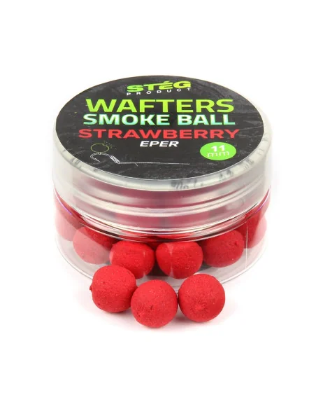 Steg Wafter 11mm Erdbeere Smoke Ball 15g Extra Intensiv-Köder-JJ-Fishing