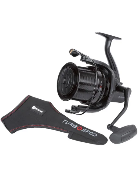 Sonik TURBOSPOD 14000 Spod Angelrolle 145cm Schnureinzug Ultra Long Cast inkl. GRATIS Wurfhandschuh