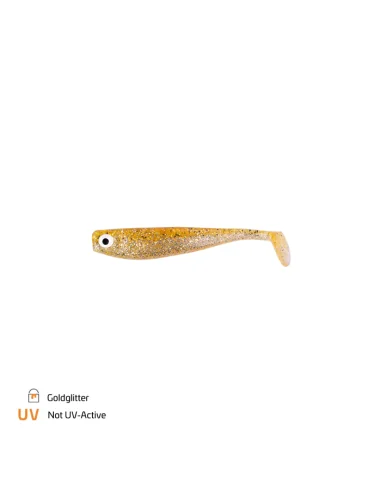 Zeck Fishing ZANDER Gummi Goldglitter 16cm 2 Stück Low-Action Gummifisch von Sebastian Hänel Gummiköder Spinnfischen-Gummifis...