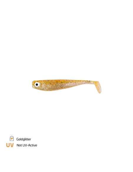Zeck Fishing ZANDER Gummi Goldglitter 16cm 2 Stück Low-Action Gummifisch von Sebastian Hänel Gummiköder Spinnfischen-Gummifis...