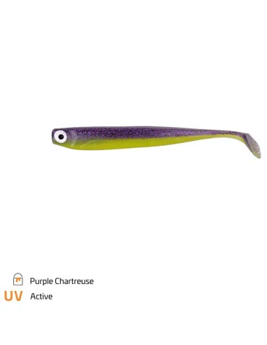 Zeck Fishing ZANDER Gummi 12cm Purple Chartreuse 3 Stk. Low-Action Gummifisch von Sebastian Hänel 5,9g Gummiköder Spinnfische...